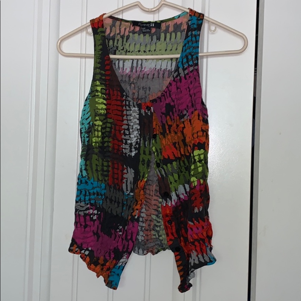 Button Down Tank Top